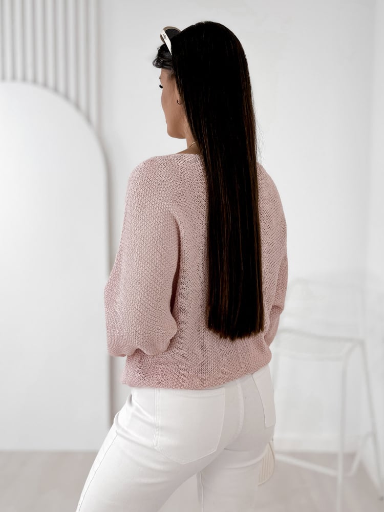 BLUZKA NICOLLO PUDROWY RÓŻ