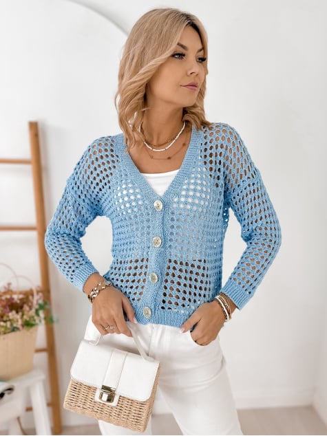 SWETER ENRIQUE BŁĘKITNY