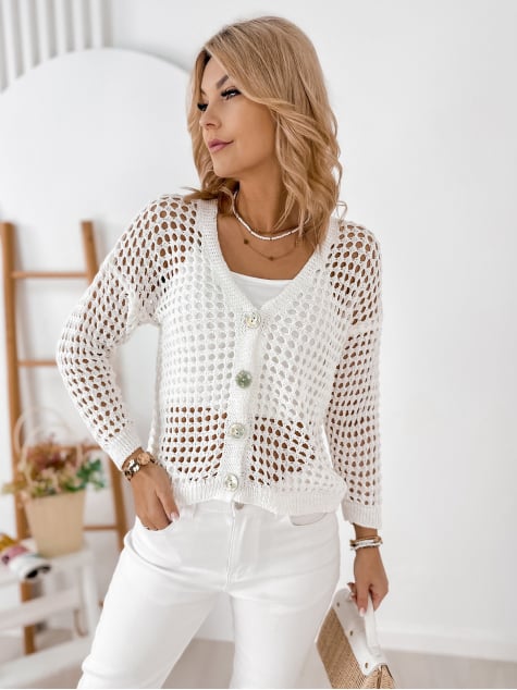 SWETER ENRIQUE BIAŁY