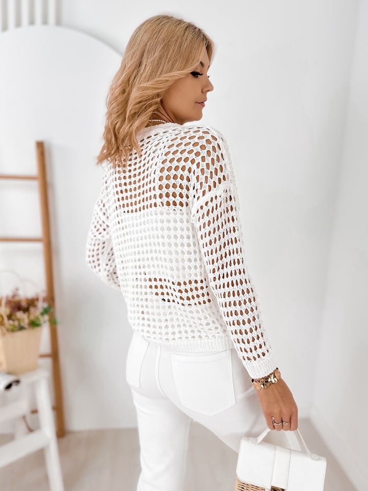 SWETER ENRIQUE BIAŁY