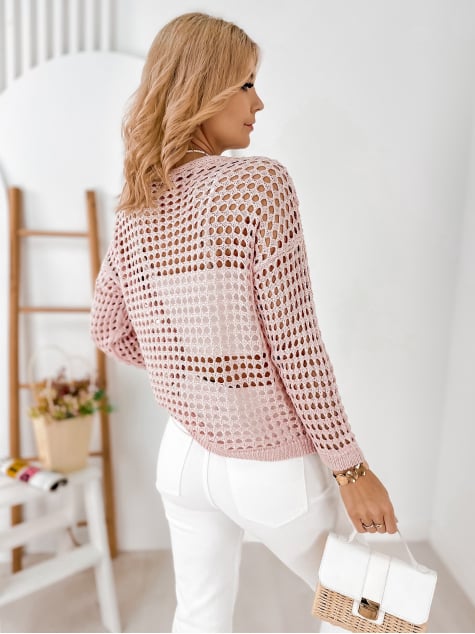 SWETER ENRIQUE PUDROWY RÓŻ