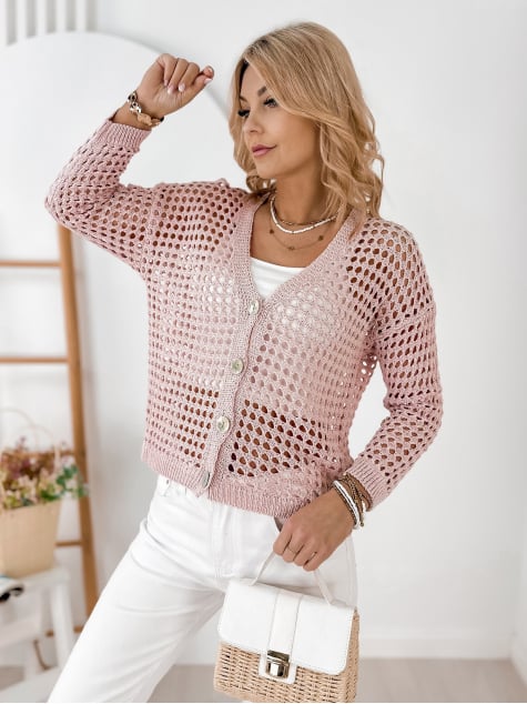 SWETER ENRIQUE PUDROWY RÓŻ