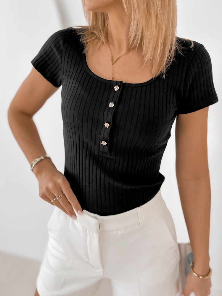 BLUZKA VALDES CZARNA