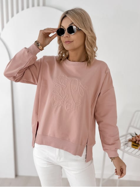 BLUZA TANCREDI PUDROWY RÓŻ