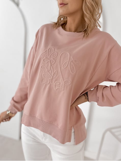 BLUZA TANCREDI PUDROWY RÓŻ