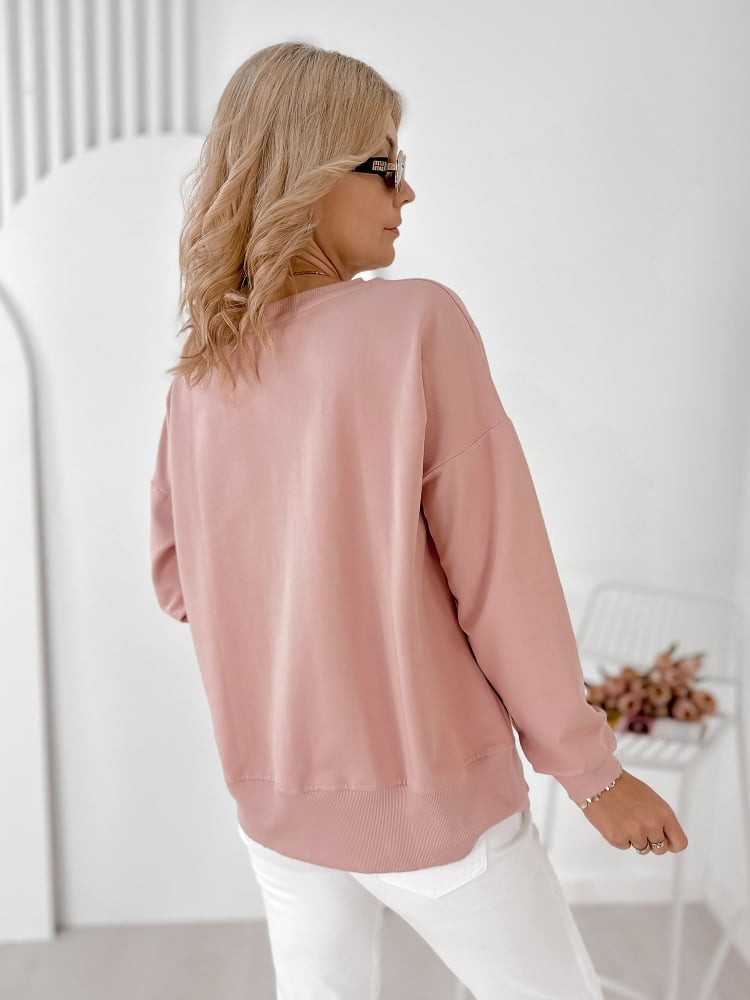 BLUZA TANCREDI PUDROWY RÓŻ
