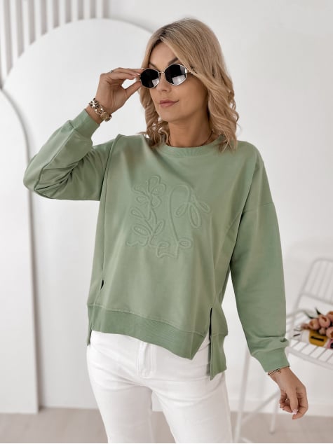 BLUZA TANCREDI PISTACJOWA