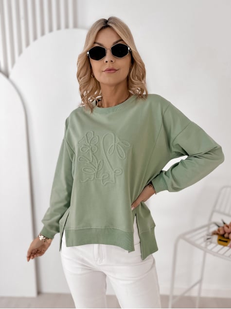 BLUZA TANCREDI PISTACJOWA