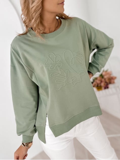 BLUZA TANCREDI PISTACJOWA