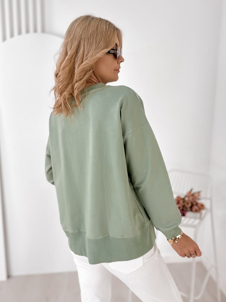 BLUZA TANCREDI PISTACJOWA