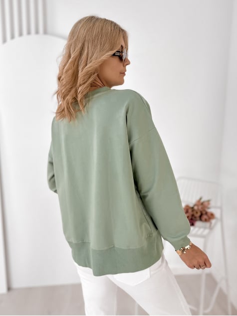 BLUZA TANCREDI PISTACJOWA
