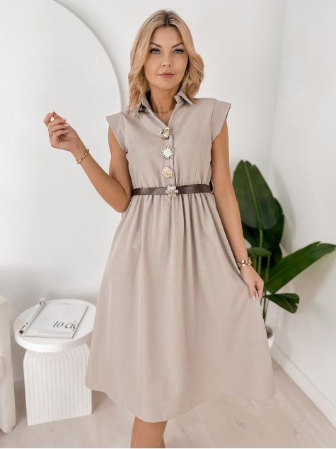 SUKIENKA CANDELA CIEMNOBEŻOWA