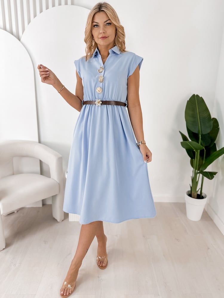 SUKIENKA CANDELA BŁĘKITNA