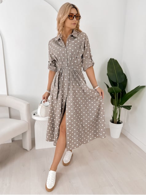SUKIENKA ANTONIA CIEMNOBEŻOWA