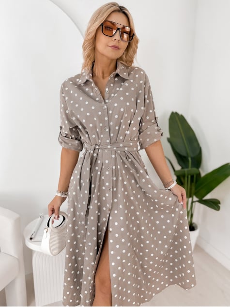 SUKIENKA ANTONIA CIEMNOBEŻOWA