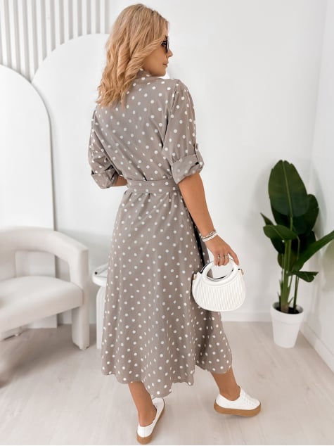SUKIENKA ANTONIA CIEMNOBEŻOWA