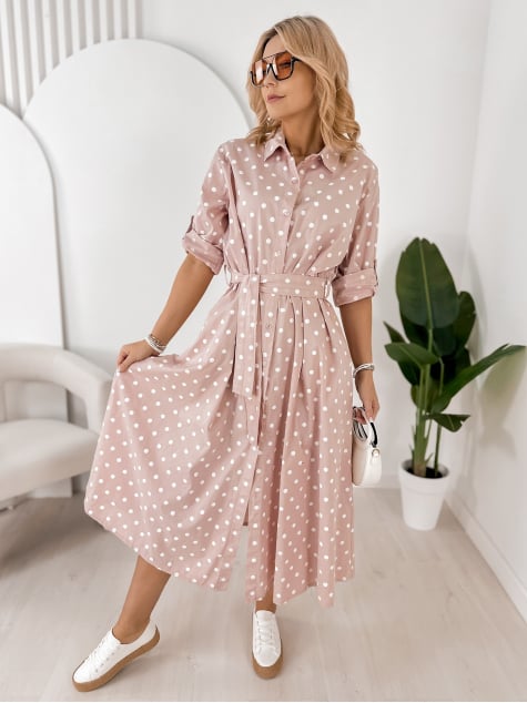 SUKIENKA ANTONIA PUDROWY RÓŻ