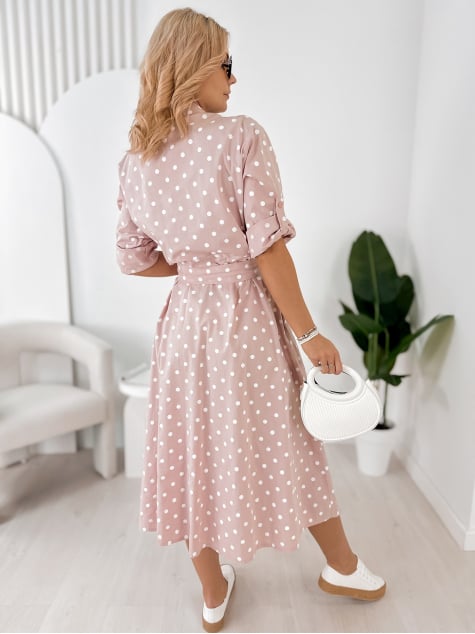 SUKIENKA ANTONIA PUDROWY RÓŻ