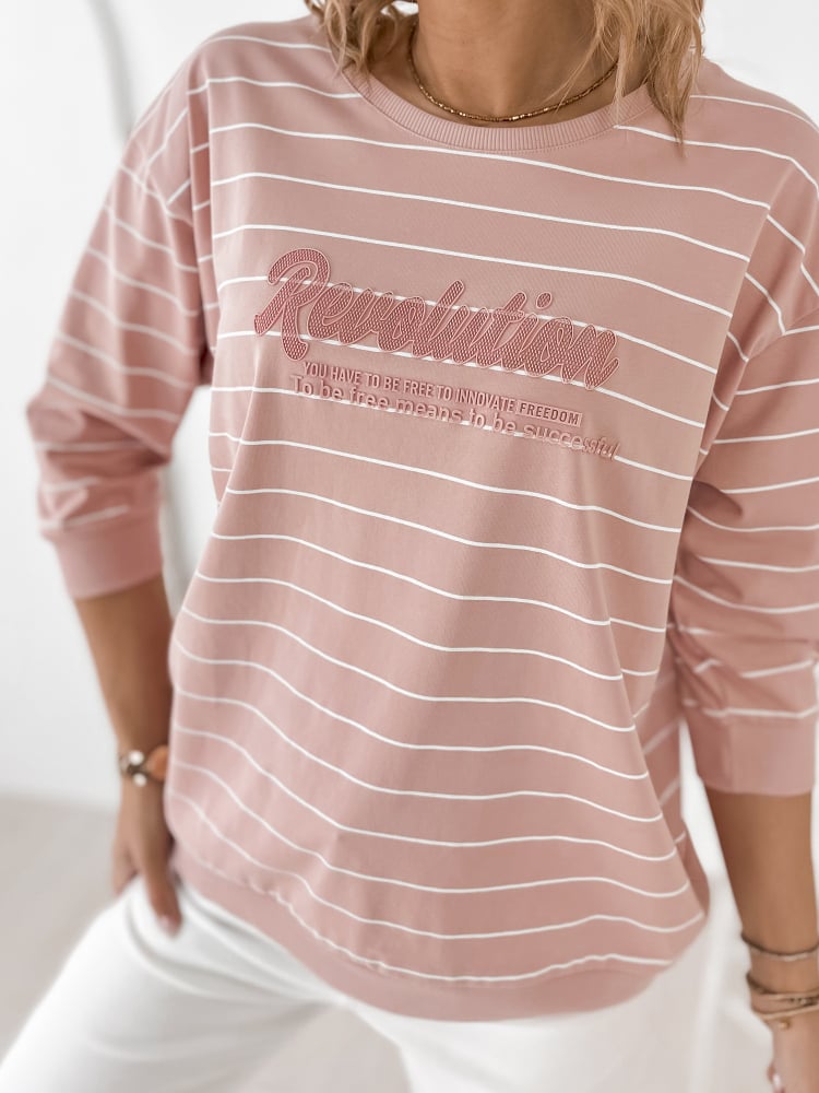 BLUZKA SAUNIERE PUDROWY RÓŻ