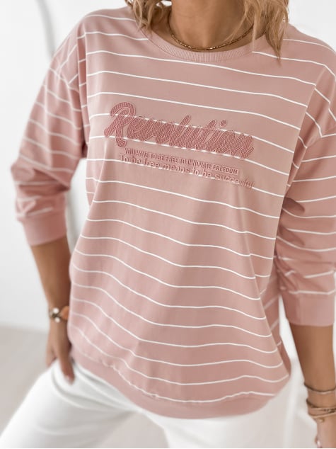 BLUZKA SAUNIERE PUDROWY RÓŻ