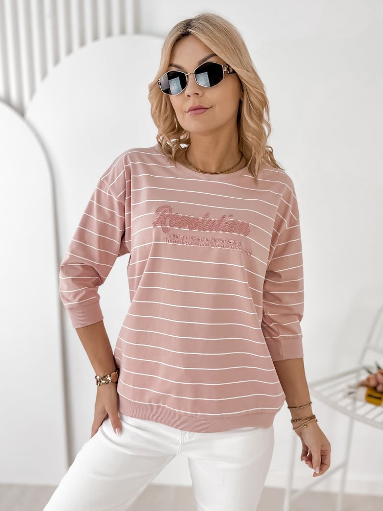 BLUZKA SAUNIERE PUDROWY RÓŻ