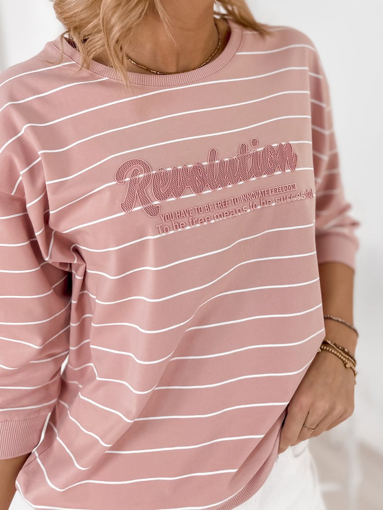 BLUZKA SAUNIERE PUDROWY RÓŻ