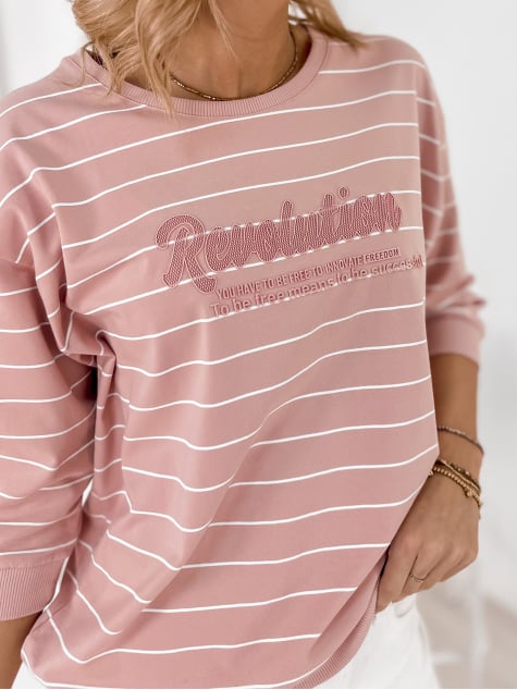 BLUZKA SAUNIERE PUDROWY RÓŻ