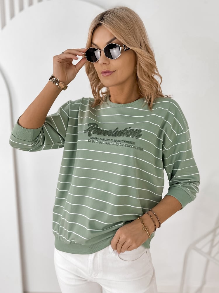 BLUZKA SAUNIERE PISTACJOWA