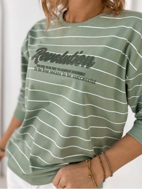 BLUZKA SAUNIERE PISTACJOWA