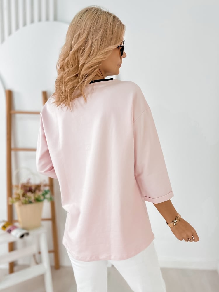 BLUZKA CAPELLA PUDROWY RÓŻ