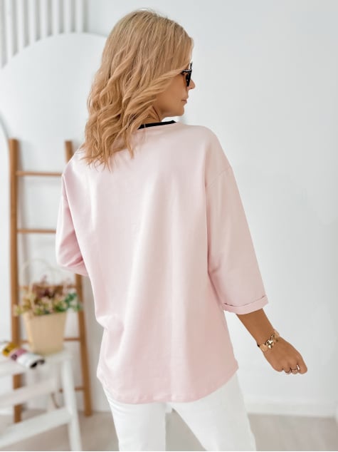 BLUZKA CAPELLA PUDROWY RÓŻ