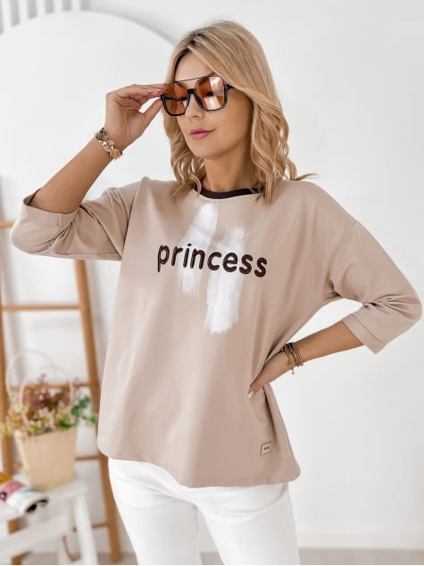 BLUZKA CAPELLA CIEMNOBEŻOWA