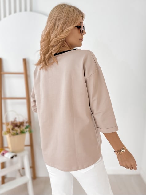 BLUZKA CAPELLA CIEMNOBEŻOWA