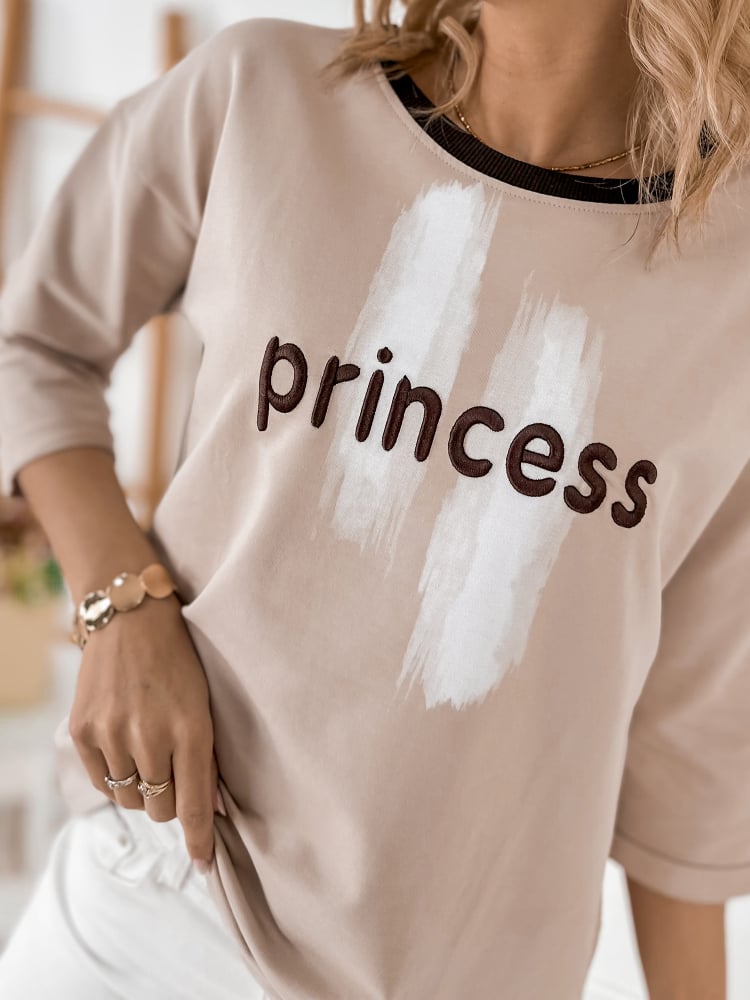 BLUZKA CAPELLA CIEMNOBEŻOWA