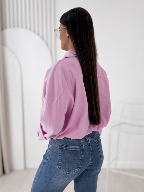KURTKA SZTRUKSOWA GERALDINE JASNORÓŻOWA