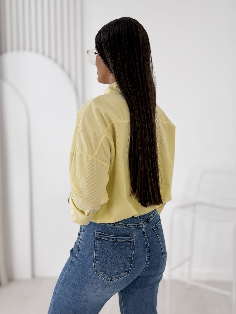 KURTKA SZTRUKSOWA GERALDINE ŻÓŁTA