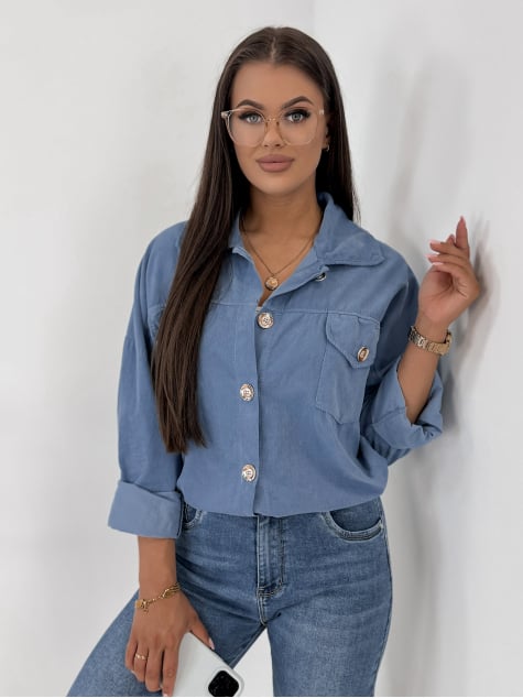 KURTKA SZTRUKSOWA GERALDINE NIEBIESKA