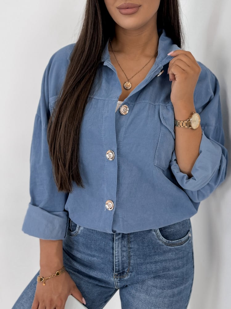 KURTKA SZTRUKSOWA GERALDINE NIEBIESKA