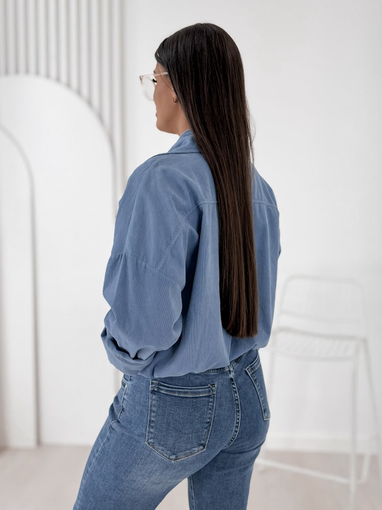 KURTKA SZTRUKSOWA GERALDINE NIEBIESKA