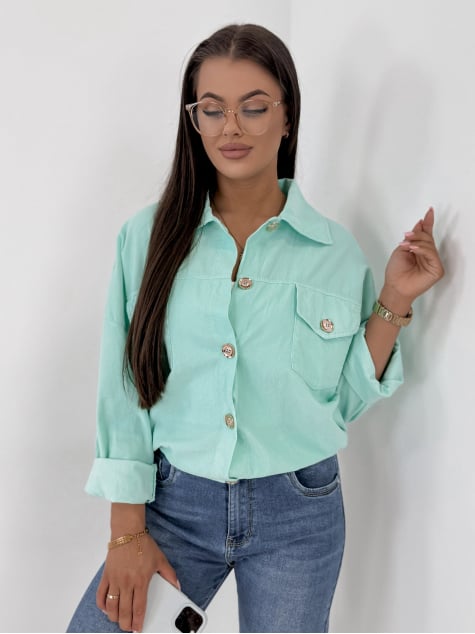 KURTKA SZTRUKSOWA GERALDINE MIĘTOWA