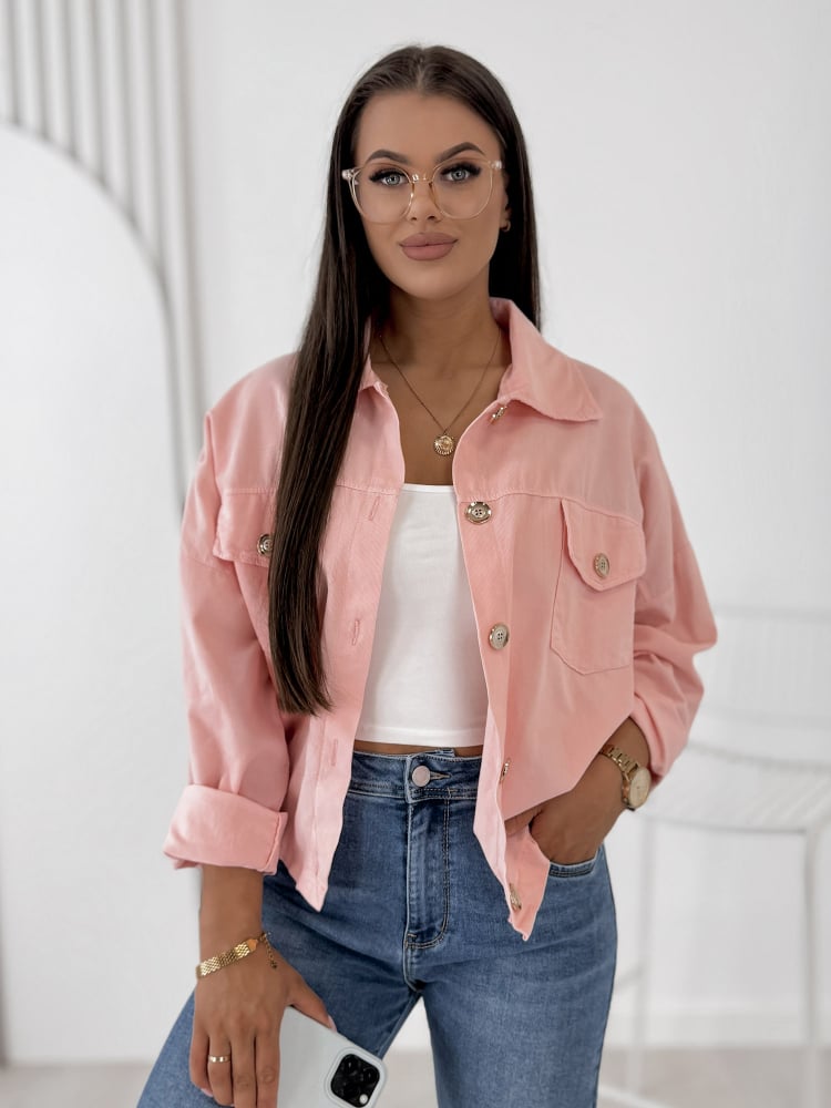 KURTKA SZTRUKSOWA GERALDINE KORALOWA