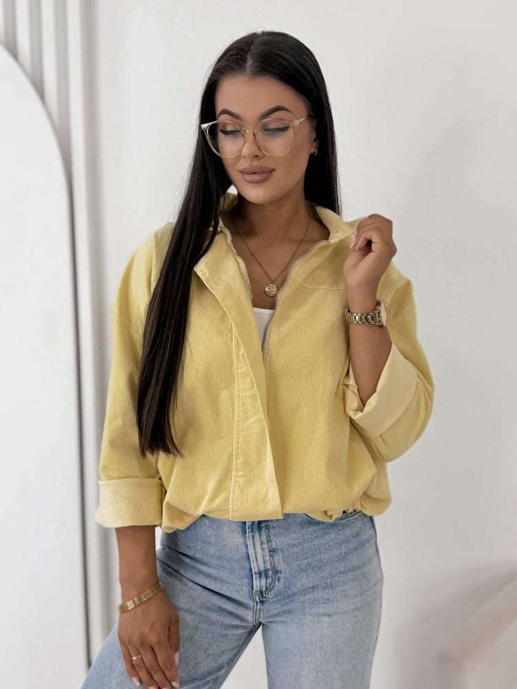 KURTKA SZTRUKSOWA APOLLINE ZÓŁTA