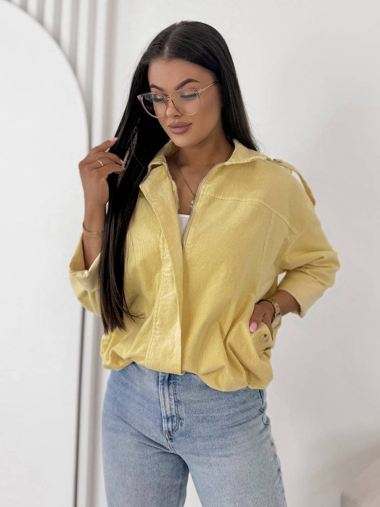 KURTKA SZTRUKSOWA APOLLINE ZÓŁTA