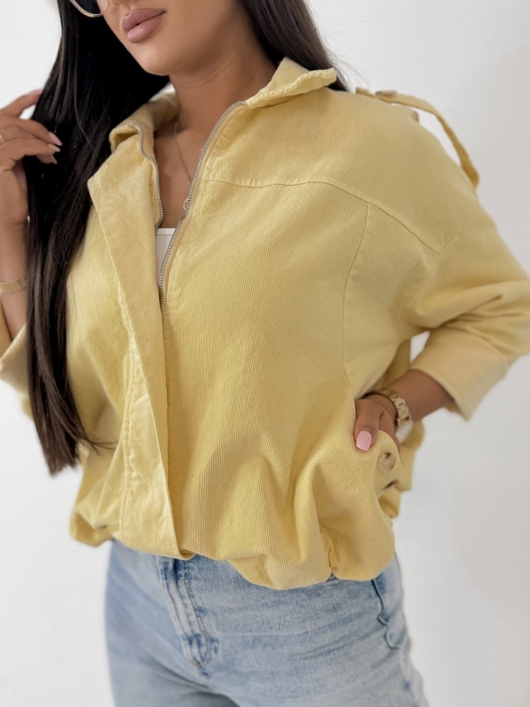 KURTKA SZTRUKSOWA APOLLINE ZÓŁTA