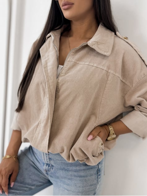 KURTKA SZTRUKSOWA APOLLINE BEŻOWA