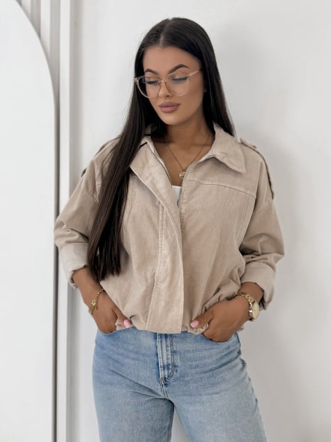 KURTKA SZTRUKSOWA APOLLINE BEŻOWA