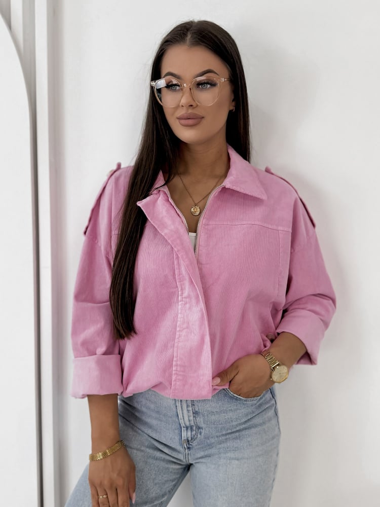 KURTKA SZTRUKSOWA APOLLINE RÓŻOWA