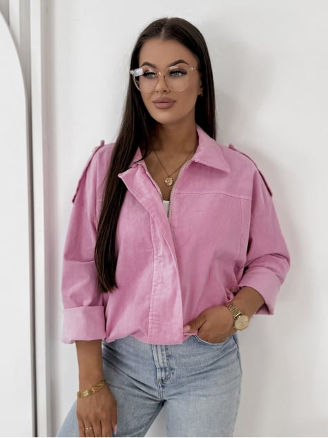 KURTKA SZTRUKSOWA APOLLINE RÓŻOWA