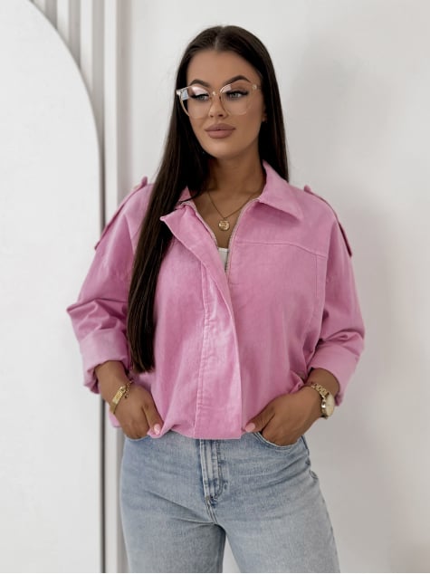 KURTKA SZTRUKSOWA APOLLINE RÓŻOWA
