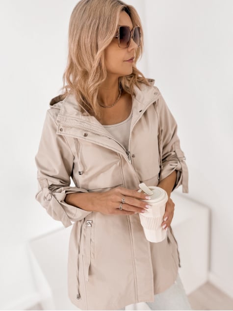 KURTKA INGRID CIEMNOBEŻOWA